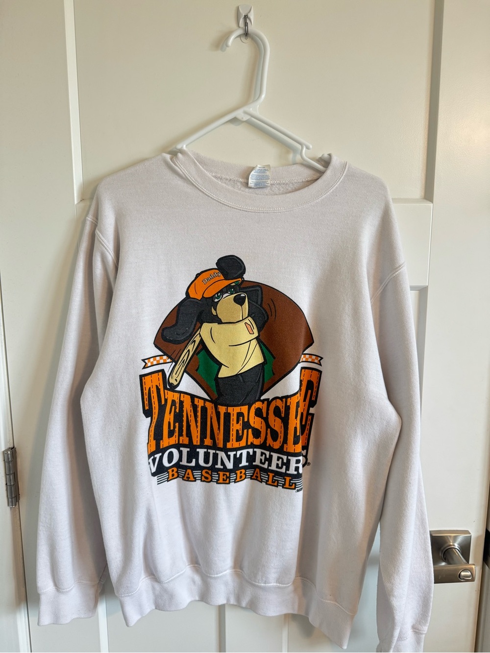 Tennessee Volunteers Baseball White Graphic Sweatshirt